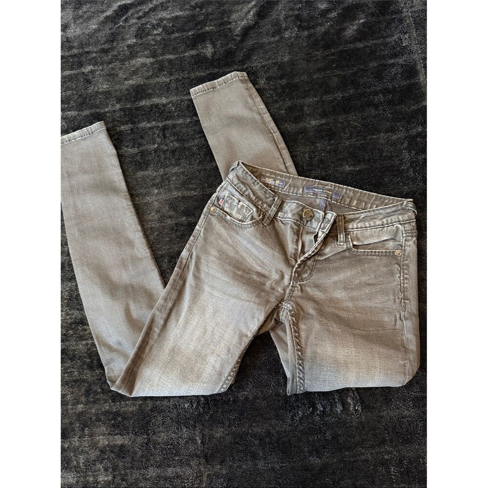 Vigoss Studio Skinny Jeans Black Gray Wash Made in USA Stretch Denim S 26